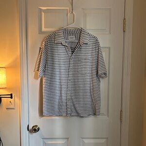 Goodfellow & Co Men's Casual Blue Striped Shirt
